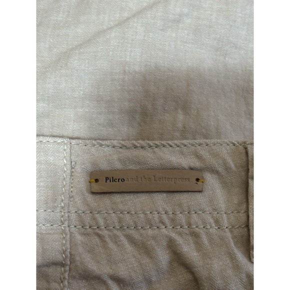 Pilcro and the Letterpress Anthropologie Linen Blend Wide Leg Pants Women's 2 - Picture 6 of 10